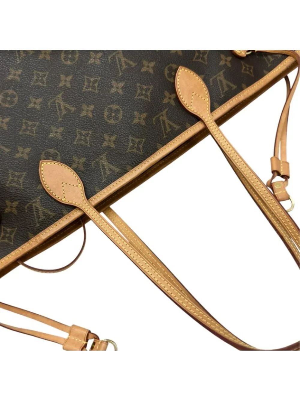 Louis Vuitton Neverfull MM Tote Bag Monogram Canvas Brown